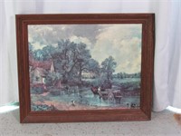 Framed Vintage Countryside Canvas