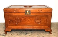 Asian Inspired Trunk with Brass Hardware
