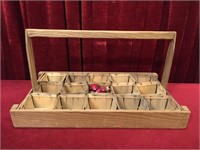 Retro Strawberry Picking Crate / Flat