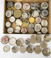 Watch Parts Organized in Small Tins