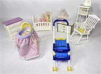 Mattel Barbie Furniture: Strollers, Dressers etc