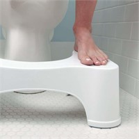 Squatty Potty Ecco 9.5-in White Toilet Stool