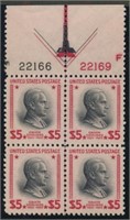 USA #834 PLATE# BLOCK OF 4 MINT VF-EXTRA FINE NH