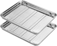 Stainless Steel Baking Sheets with Rack