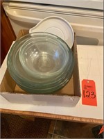 7-assorted sizes Anchor Hocking glass bowls