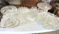 Cake plates, candy dishes, serving bowls etc