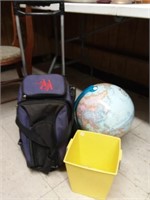 Newer Globemaster 12" Globe, Rolling Suitcase