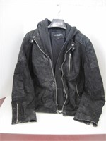 Black Rivet Men's XL Suede Jacket with Insert