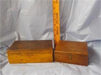 2 Early wood boxes