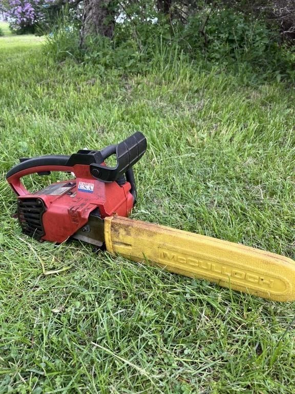 Homelite Gas Chain Saw with Brake and B&D Trimmer