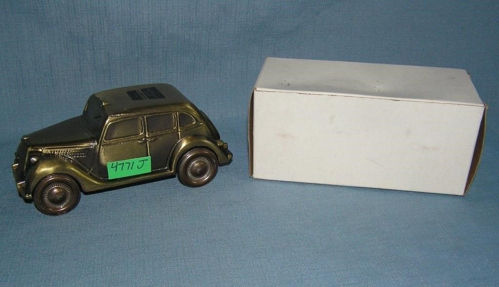 1935 Ford taxi cab all cast metal car bank