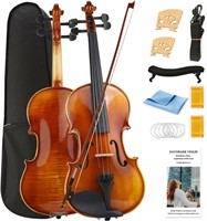 Violin 1/2 Size Set  Solid Wood  with Hard Case