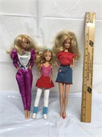 Group of three vintage Barbie dolls