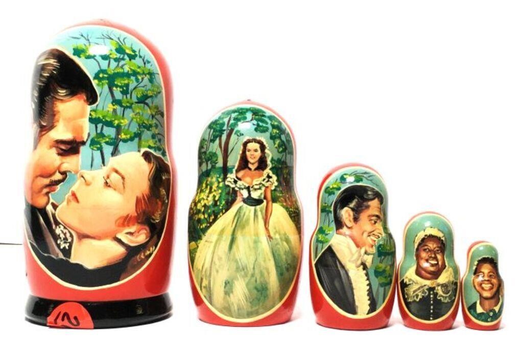 Gone with the Wind Hand Painted Nesting Dolls