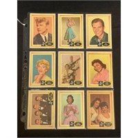 (9) 1960 Fleer Spins And Needles Cards