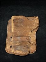 VINTAGE COWBOY LEATHER HOLSTER marked "124 3 6"