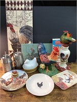 CHICKEN ROOSTER HEN HOME DECOR LOT