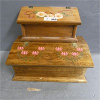 Paint Decorated Wooden Boxes