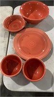 Fiesta plates and bowls