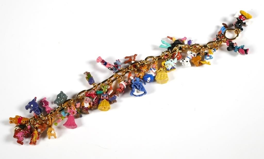 DISNEY CHARM BRACELET 37 CHARMS