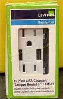 Leviton Duplex Outlet USB Charger Tamper Resistant