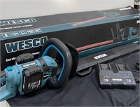 New wesco cordless hedge trimmer