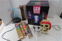 Misc Lot-LED Speaker, Incense Holder & More