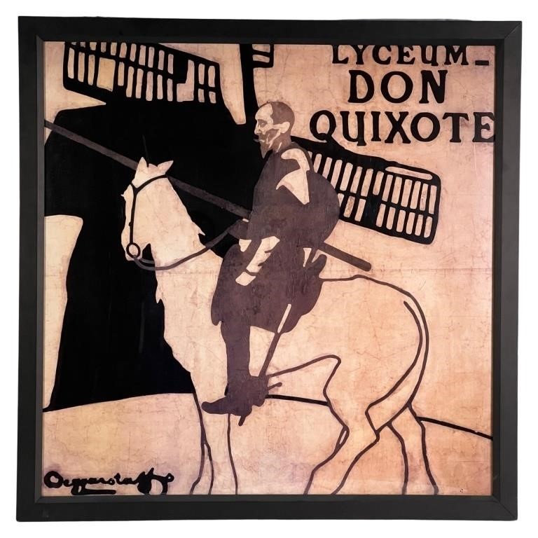 Beggarstaff's Lyceum Don Quixote 1897 Play Poster