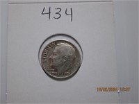 1956 D AU Roosevelt Silver Dime