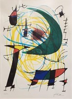 Joan Miro Lithograph, "Green Moon", Ed of 500