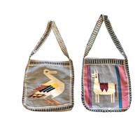 2 vintage Mexican Over the Shoulder Bags