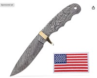 Damascus Hunting Knife Blank | Hand Forged Steel
