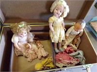 Misc old dolls lot