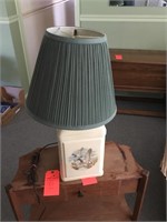 Ceramic Mallard duck lamp