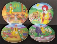 Set of 4 McDonalds Melmac Style Plates 1989