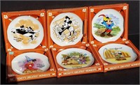 Mickey's Greatest Moments 6pc Plate Set in Boxes