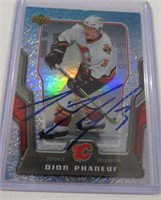 Autographed Dion Phaneuf Hockey Card Mcdonalds #45