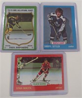 3x 1973-74 O-Pee-Chee Sittler Esposito & Mikita