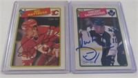 Signed Toronto Maple Leaf Card Damphousse Nattress