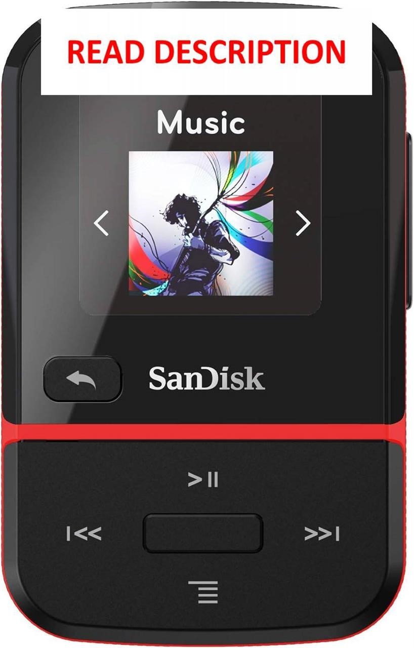 SanDisk 32GB MP3 Player, Red - SDMX30-032G