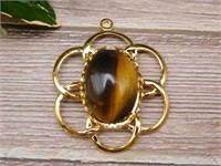 TIGER EYE PENDANT ROCK STONE LAPIDARY SPECIMEN