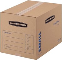 Bankers Box SmoothMove Basic Moving Boxes, Small,