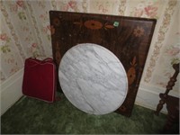 Round piece marble, card table