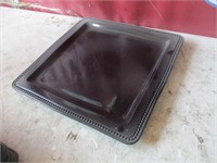 Bid X 6: New 12.5" Black Square Restaurant Plate