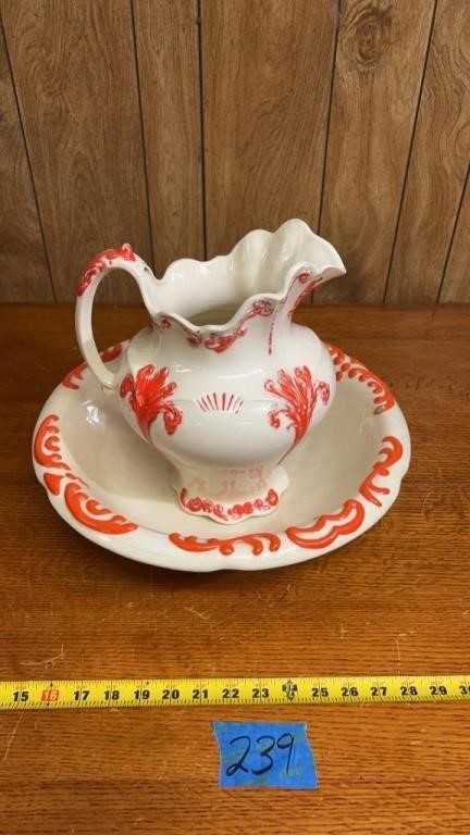 Pitcher & basin “ Goodsell Mold” No. 210