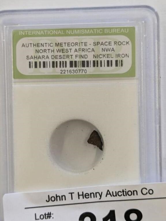 AUTHENTIC METEORITE SPACE ROCK