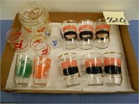 (12) Pieces Of Assorted Vintage Glassware