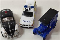3 Police Vehicles incl. Corgi