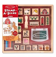 Melissa & Doug $25 Retail Stamp-A-Scene Farm Set