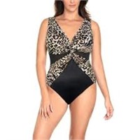 Miradonna Women's 10 Swimwear One Piece Swimsuit,